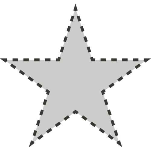 Simple Shapes 14   Star Dashed Line Thumbnail