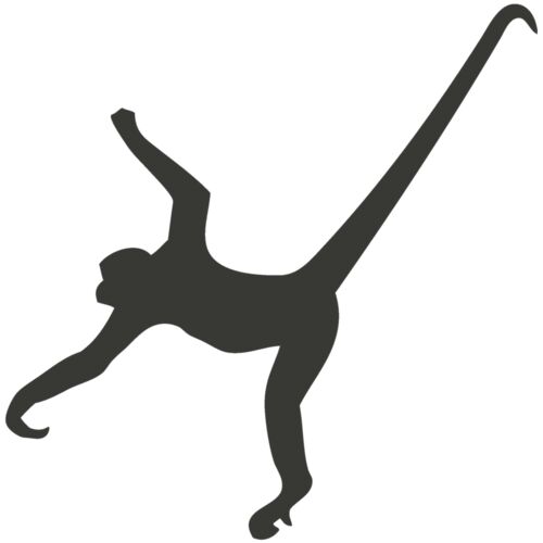 Animal Shilouette   Monkey Thumbnail