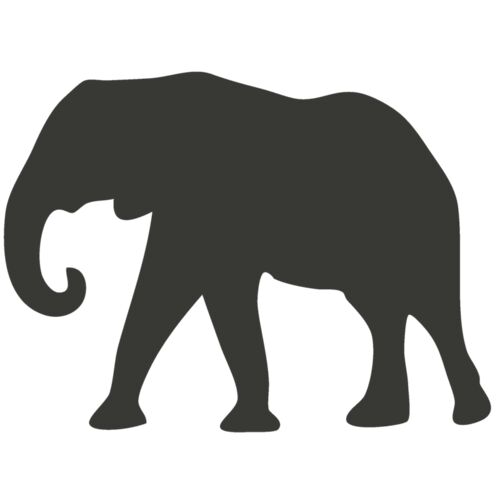 Animal Shilouette   Elephant Thumbnail