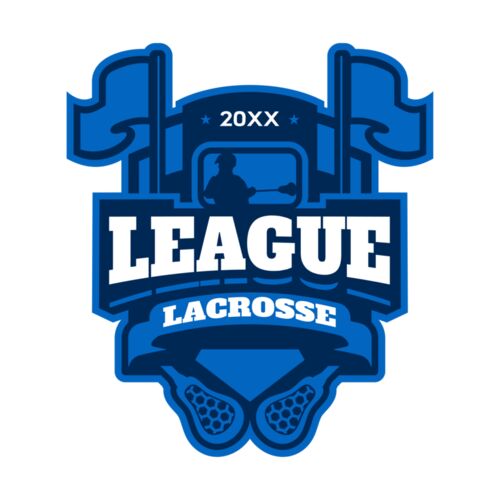 League Lacrosse Logo Template Thumbnail