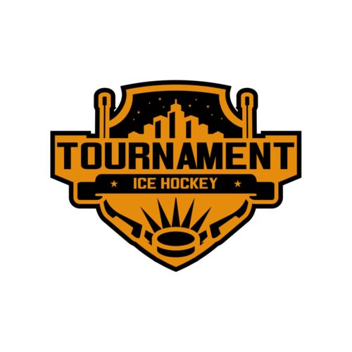 Tournament Ice Hockey logo template 02 Thumbnail