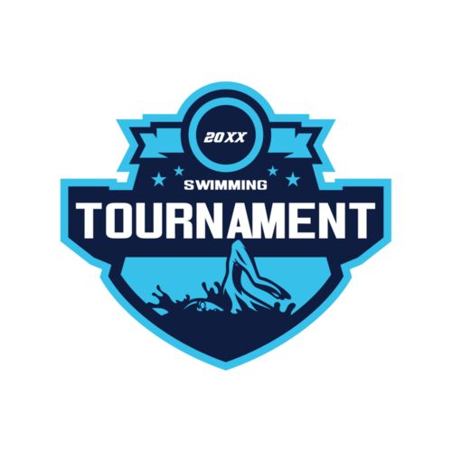 Swimming Tournament logo template Thumbnail