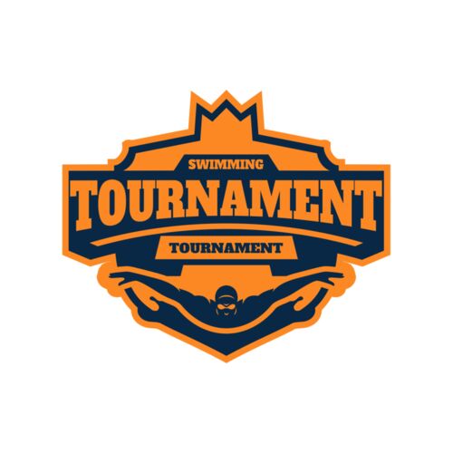 Swimming Tournament logo template Thumbnail