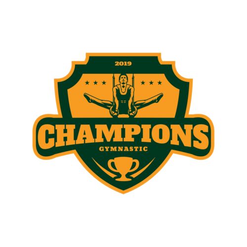 Champions Gymnastic logo template Thumbnail