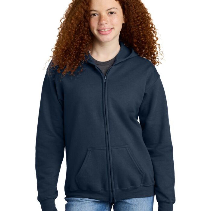 Youth Heavy Blend ™ Full Zip Hooded Sweatshirt Thumbnail