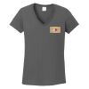 Ladies Heavy Cotton ™ 100% Cotton V Neck T Shirt Thumbnail