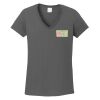 Ladies Heavy Cotton ™ 100% Cotton V Neck T Shirt Thumbnail