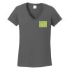 Ladies Heavy Cotton ™ 100% Cotton V Neck T Shirt Thumbnail