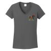Ladies Heavy Cotton ™ 100% Cotton V Neck T Shirt Thumbnail
