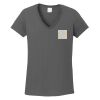 Ladies Heavy Cotton ™ 100% Cotton V Neck T Shirt Thumbnail
