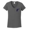 Ladies Heavy Cotton ™ 100% Cotton V Neck T Shirt Thumbnail