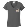 Ladies Heavy Cotton ™ 100% Cotton V Neck T Shirt Thumbnail