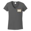 Ladies Heavy Cotton ™ 100% Cotton V Neck T Shirt Thumbnail