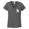 Ladies Heavy Cotton ™ 100% Cotton V Neck T Shirt Thumbnail