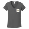 Ladies Heavy Cotton ™ 100% Cotton V Neck T Shirt Thumbnail