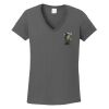 Ladies Heavy Cotton ™ 100% Cotton V Neck T Shirt Thumbnail
