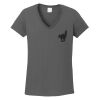 Ladies Heavy Cotton ™ 100% Cotton V Neck T Shirt Thumbnail