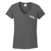 Ladies Heavy Cotton ™ 100% Cotton V Neck T Shirt Thumbnail