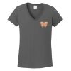 Ladies Heavy Cotton ™ 100% Cotton V Neck T Shirt Thumbnail