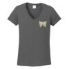 Ladies Heavy Cotton ™ 100% Cotton V Neck T Shirt Thumbnail