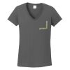 Ladies Heavy Cotton ™ 100% Cotton V Neck T Shirt Thumbnail