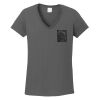 Ladies Heavy Cotton ™ 100% Cotton V Neck T Shirt Thumbnail