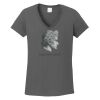 Ladies Heavy Cotton ™ 100% Cotton V Neck T Shirt Thumbnail