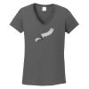 Ladies Heavy Cotton ™ 100% Cotton V Neck T Shirt Thumbnail