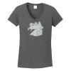 Ladies Heavy Cotton ™ 100% Cotton V Neck T Shirt Thumbnail