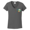Ladies Heavy Cotton ™ 100% Cotton V Neck T Shirt Thumbnail
