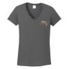 Ladies Heavy Cotton ™ 100% Cotton V Neck T Shirt Thumbnail