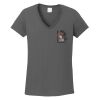 Ladies Heavy Cotton ™ 100% Cotton V Neck T Shirt Thumbnail