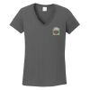 Ladies Heavy Cotton ™ 100% Cotton V Neck T Shirt Thumbnail