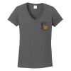 Ladies Heavy Cotton ™ 100% Cotton V Neck T Shirt Thumbnail