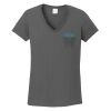 Ladies Heavy Cotton ™ 100% Cotton V Neck T Shirt Thumbnail