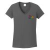 Ladies Heavy Cotton ™ 100% Cotton V Neck T Shirt Thumbnail