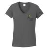 Ladies Heavy Cotton ™ 100% Cotton V Neck T Shirt Thumbnail