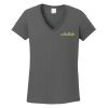 Ladies Heavy Cotton ™ 100% Cotton V Neck T Shirt Thumbnail