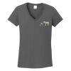 Ladies Heavy Cotton ™ 100% Cotton V Neck T Shirt Thumbnail