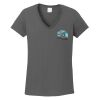 Ladies Heavy Cotton ™ 100% Cotton V Neck T Shirt Thumbnail