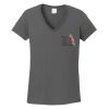 Ladies Heavy Cotton ™ 100% Cotton V Neck T Shirt Thumbnail
