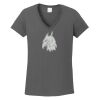 Ladies Heavy Cotton ™ 100% Cotton V Neck T Shirt Thumbnail