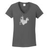 Ladies Heavy Cotton ™ 100% Cotton V Neck T Shirt Thumbnail