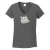 Ladies Heavy Cotton ™ 100% Cotton V Neck T Shirt Thumbnail