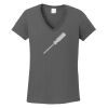 Ladies Heavy Cotton ™ 100% Cotton V Neck T Shirt Thumbnail