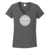 Ladies Heavy Cotton ™ 100% Cotton V Neck T Shirt Thumbnail