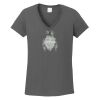 Ladies Heavy Cotton ™ 100% Cotton V Neck T Shirt Thumbnail