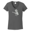 Ladies Heavy Cotton ™ 100% Cotton V Neck T Shirt Thumbnail