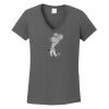 Ladies Heavy Cotton ™ 100% Cotton V Neck T Shirt Thumbnail