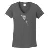 Ladies Heavy Cotton ™ 100% Cotton V Neck T Shirt Thumbnail